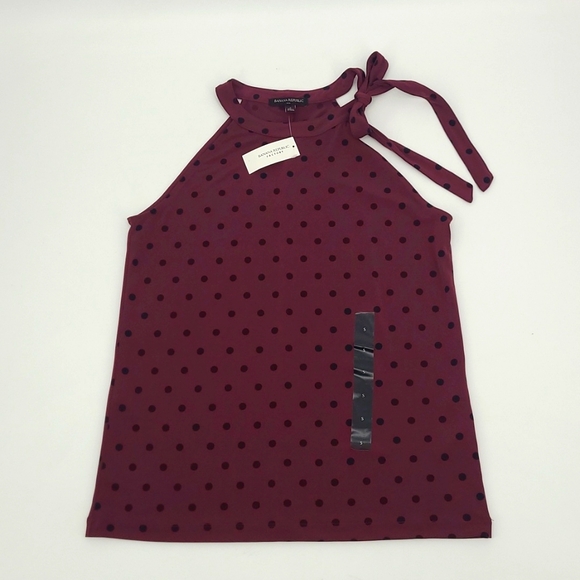 Banana Republic Factory Tops - NWT Banana Republic Polka Dot Tank Top Women's Size Small